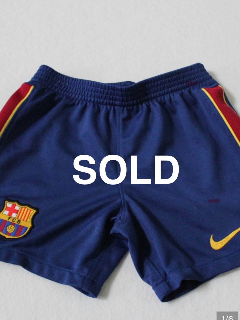 Barcelona FC Shorts Nike Little Kids size XS  Blue